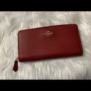 Continental wine colored wallet